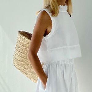 VitaGrace Portofino Cotton/Linen Crop Top NWT